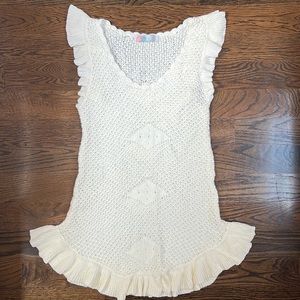 FP Beach Mykonos Fauxchet Sweater Mini Size Medium